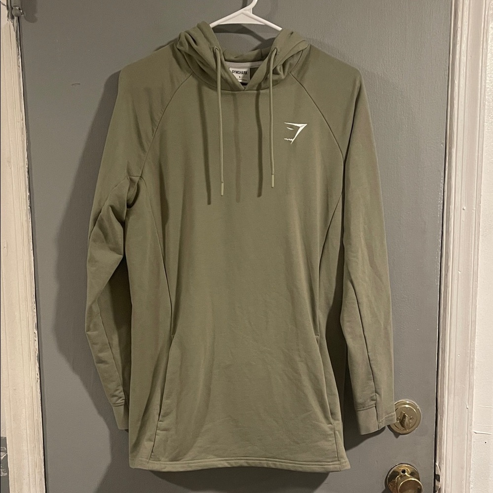 Gymshark Men's Critical Hoodie Light Olive Green Size S - Picture 3 of 9
